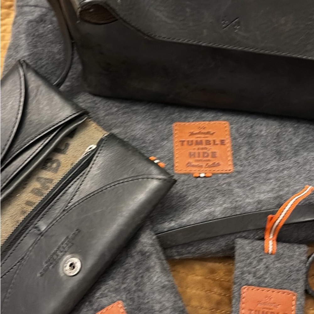 Black Leather Crossbody Bag